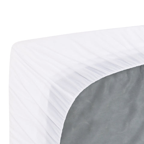 Royal Comfort 1000GSM Luxury Bamboo Covered Mattress Topper Ball Fibre Gusset - King - White