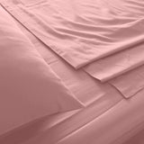 Royal Comfort 1000TC Hotel Grade Bamboo Cotton Sheets Pillowcases Set Ultrasoft - King - Blush
