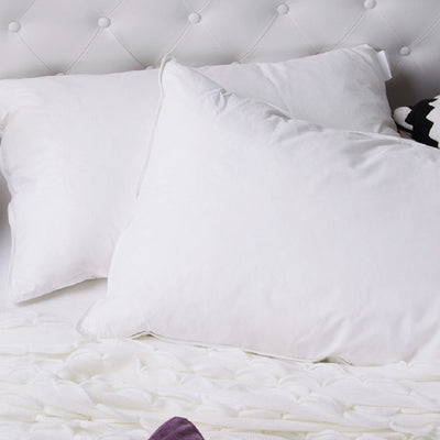 50% Duck Feather & 50% Duck Down Quilt 500GSM + Duck Pillows Twin Pack Combo - Double - White