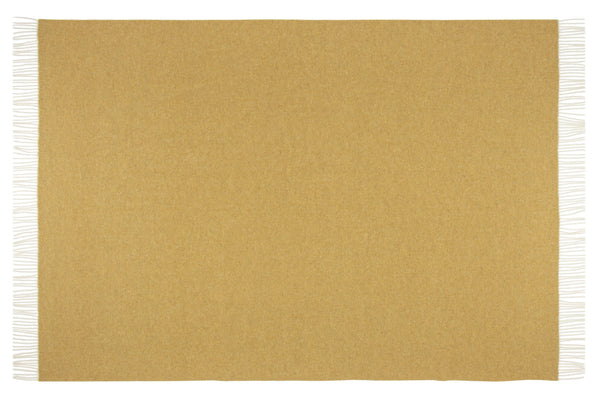 Hampton Throw - Merino Wool Blend - Ochre