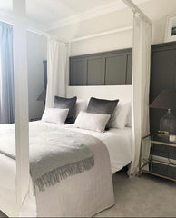 Paddington Throw - Fine Wool Blend - Light Grey