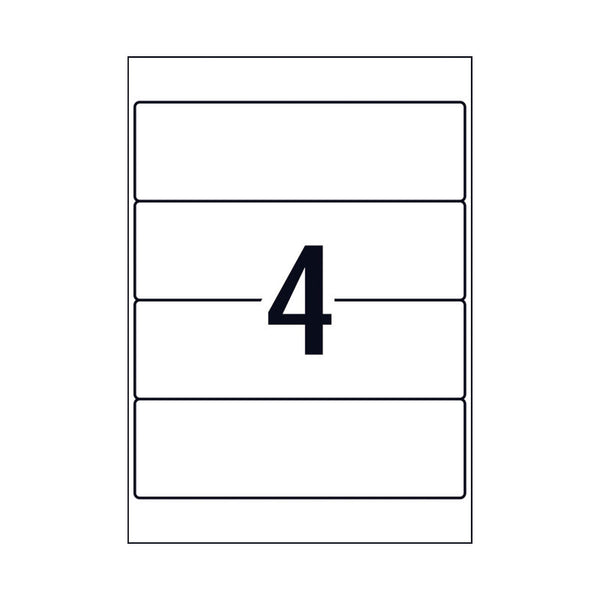 AVERY Laser Label L7171 4Up Pack of 25