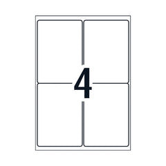 AVERY Laser Label L7069 4Up Pack of 25