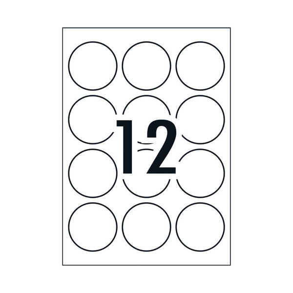 AVERY Label L7105 Rd 60mm 12Up Pack of 10