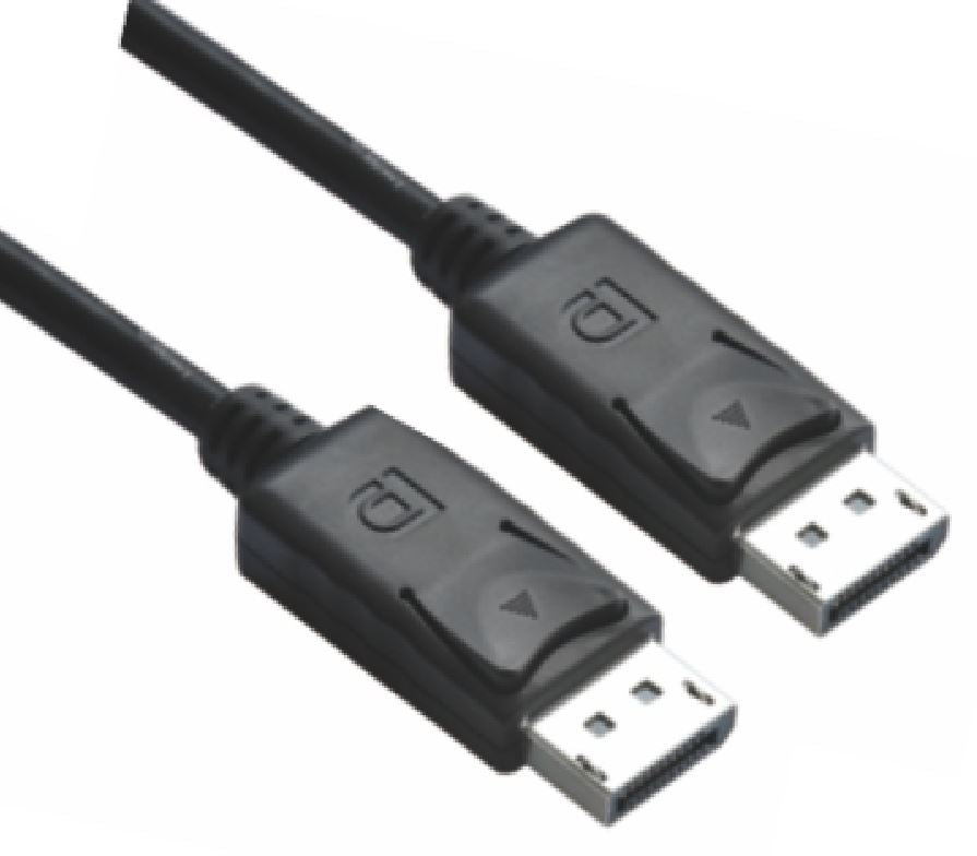 ASTROTEK DisplayPort DP Cable 3m - 20 pins Male to Male 1.2V 30AWG Gold Plated Assembly type Black PVC Jacket RoHS CBDPMM3