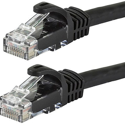 ASTROTEK CAT6 Cable 0.5m/50cm - Black Color Premium RJ45 Ethernet Network LAN UTP Patch Cord 26AWG