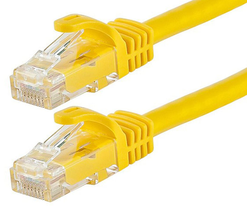 ASTROTEK CAT6 Cable 2m - Yellow Color Premium RJ45 Ethernet Network LAN UTP Patch Cord 26AWG-CCA PVC Jacket