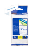 Genuine Brother TZe-263 Labelling Tape Cassette  Blue on White, 36mm wide, 8m long Compatible with a wide range of Brothers P-touch printers