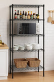 CARLA HOME 5-Tier Adjustable Metal Storage Shelves Wire Rack Organizer for Kitchen, Pantry, Bathroom or Laundry Room (60cm W x 40cm D x 176cm H)