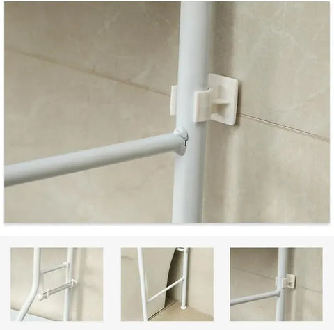 CARLA HOME 3-Tier Over Washing Machine Storage Rack for Laundry Room Space Saving, Towels, Detergent & Bathroom Essentials