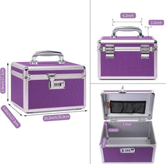 Locking Combination Medicine Box (Purple/Small)