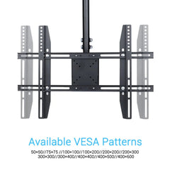 Adjustable Ceiling TV Mount for 26-65" LCD LED