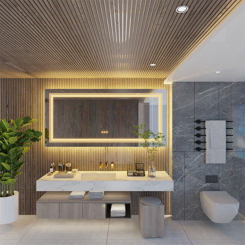 LED Bathroom Mirror 700x900mm Anti-Fog Shatterproof