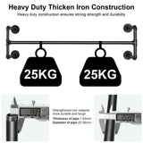 Iron Wall Mounted Clothes Rack Garment Display
