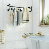 Iron Wall Mounted Clothes Rack Garment Display