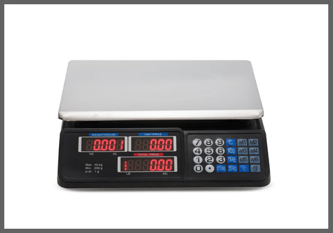Digital Kitchen Scale 40kg 1g Increment Electronic Black