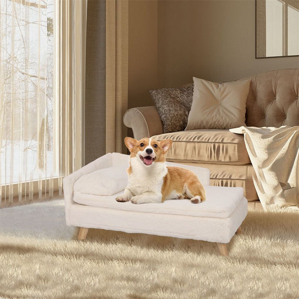 Small Raised Pet Sofa 70x40x39cm Waterproof Portable Dog Bed