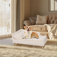 Luxury Pet Sofa Bed 80cm Rectangular Soft Anti-skid Couch
