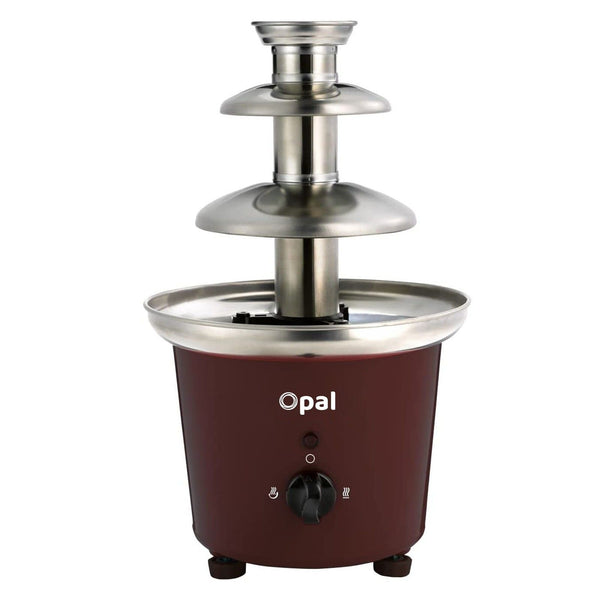 3-Tier Electric Chocolate Fondue Fountain Stainless Steel 0.9L