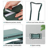 XXL Garden Kneeler Seat Stool with Pocket, 150kg Load