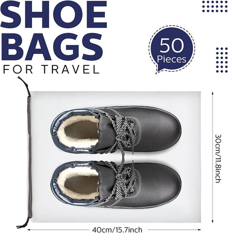 10PCS Travel Shoe Bags Portable Storage Pouch Drawstring Dust Organizer