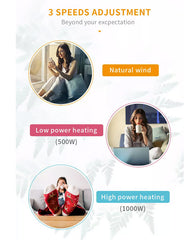 Kawa Smart Pink Edition PTC Ceramic Heater Oscillating Home Office Desk Personal 1000w