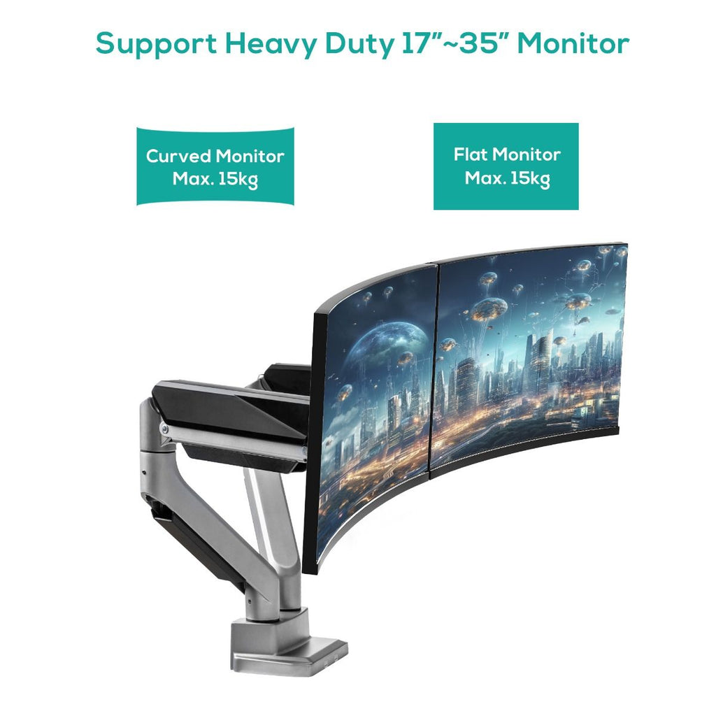 activiva Heavy Duty Dual Monitor Screen Gas Spring Monitor Arm – NT Deals