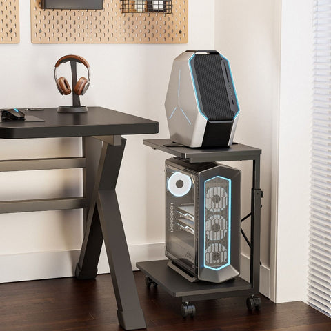 activiva Height Adjustable PC & Printer Storage Stand