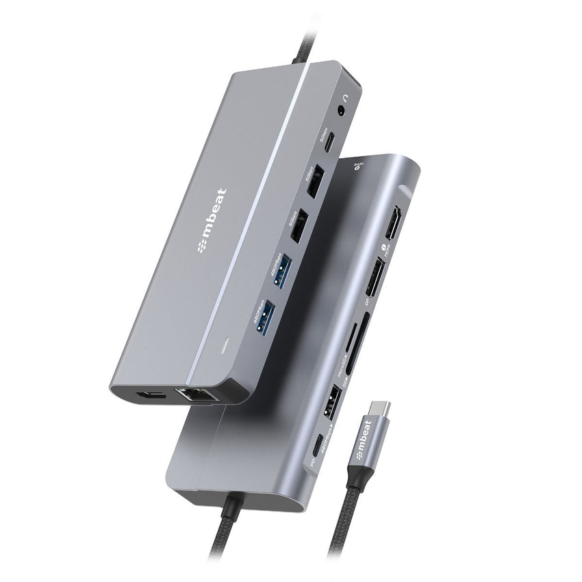 mbeat Elite X14 Triple 4K Display Multi-Port USB-C Hub