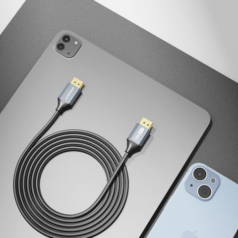 mbeat Tough Link 1.8m 16K DP to DP Cable - Space Grey