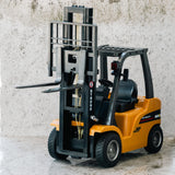 1:10 Scale 2.4G 8-Channel Metal Remote Control Forklift Construction Vehicle with Lifting Function & Sound