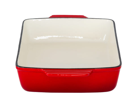 Enamelled Cast Iron 38.5x23cm Rectangular Roaster (3.4L) - Red