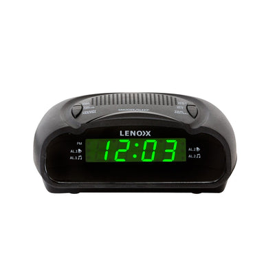 AM/FM Alarm Clock & Radio w/ Green LED Time Numbering