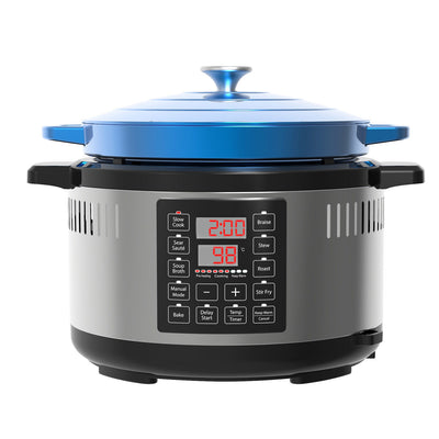 6.5L Smart Digital Dutch Oven w/ 8 Cook Settings, Stainless Steel