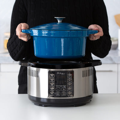 6.5L Smart Digital Dutch Oven w/ 8 Cook Settings, Stainless Steel