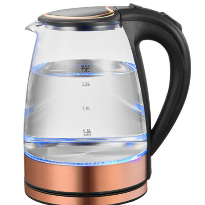 1.8 Litre Glass Kettle with 360 degrees Rotational Base