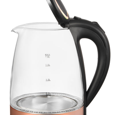 1.8 Litre Glass Kettle with 360 degrees Rotational Base