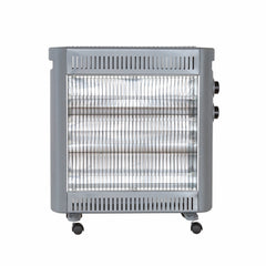 2200W Quartz Infrared Radiant Heater with Adjustable Thermostat and 2 Power Settings