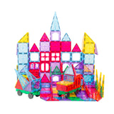 200 Pcs non-toxic STEM Educational, Durable Magnetic Tiles/Puzzle with Storage Bag