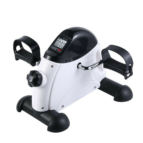 Portable Pedal Exerciser w/ LCD Monitor Tracking (Black & White)