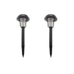 Lenoxx Wireless Solar-Powered Mosquito Killer Lamp (2-Piece, Black)