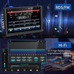 9" Car Radio 2 DIN GPS FM RDS WIFI w/ Rear Camera For Android Auto IOS CarPlay