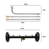 High Pressure Water Spray Broom Car Chassis Undercarriage Cleaner Washer 4000PSI