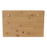 3 Grids Bamboo Food Wrap Dispenser Cutter Foil Cling Film Storage Holder Box Kitchen