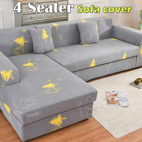 4 Sofa Covers Seater High Stretch Lounge Slipcover Protector Couch Cover