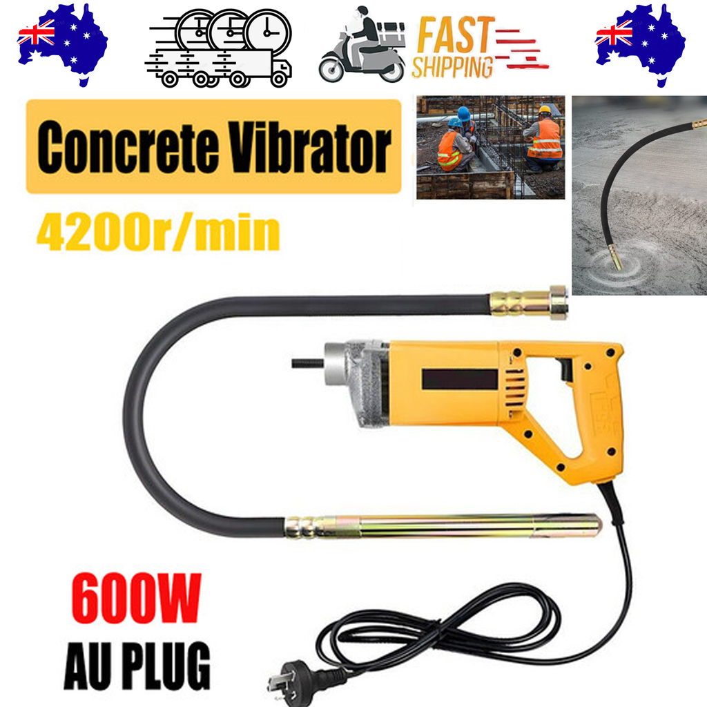Portable Handheld Electric Concrete Cement Mixing Vibrator w/Flexible Hose MAX1800W