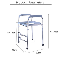 Upgrade Raised Toilet Seat 19.3"-25.2" 150kg Universal Toilet Riser for Elderly