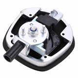 Black Power Operated Central Locking Handle Whale Tail Lock Recessed Folding 12V