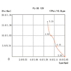 12V Water Pump FL-30 High Pressure 17/10LPM For Caravan Boat Camp Washdown