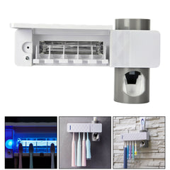 UV Lamp Sterilizer Toothbrush Holder Bathroom Automatic Toothpaste Health Clean